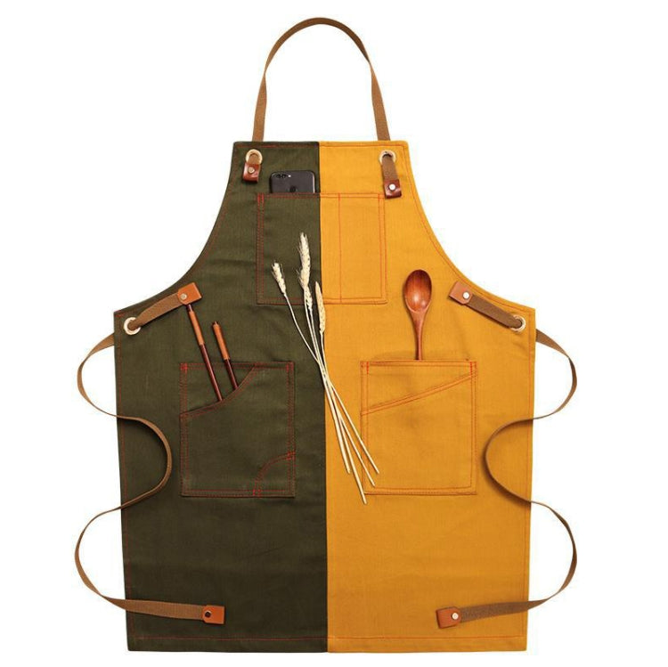 Tablier en jean pour la maison, Barista, magasin de thé floral, vêtements de travail de barbier, version adulte, pour enfant 47cm, pour enfant 57cm