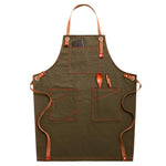 Tablier en jean pour la maison, Barista, magasin de thé floral, vêtements de travail de barbier, version adulte, pour enfant 47cm, pour enfant 57cm