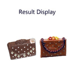 Moule à chocolat 3D sac à main en cuir, moule à sac à main, moule à chocolat sac à main en cuir pour femmes