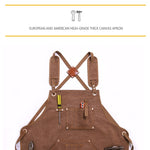 Tablier en toile Barbier Torréfaction Café Jardinage Menuiserie Vêtements de travail Homme et Femme, Modèles Adultes, Pour enfants 47cm, Pour enfants 57cm