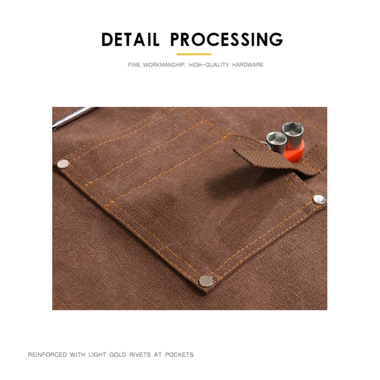 Tablier en toile Barbier Torréfaction Café Jardinage Menuiserie Vêtements de travail Homme et Femme, Modèles Adultes, Pour enfants 47cm, Pour enfants 57cm