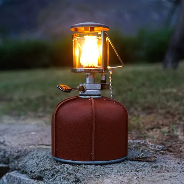 Housse en cuir pour réservoir de gaz plat de camping extérieur Lampe à vapeur de camping Housse de protection en PU pour réservoir de carburant, Pour réservoir de gaz 230g, Pour réservoir de gaz 450g