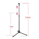 Support micro sur pied avec levage, pied de micro de scène, trépied vertical pour performance, ML01, ML02, ML03