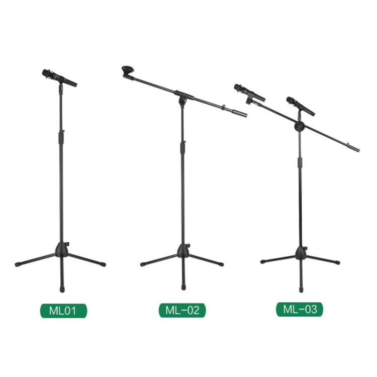 Support micro sur pied avec levage, pied de micro de scène, trépied vertical pour performance, ML01, ML02, ML03