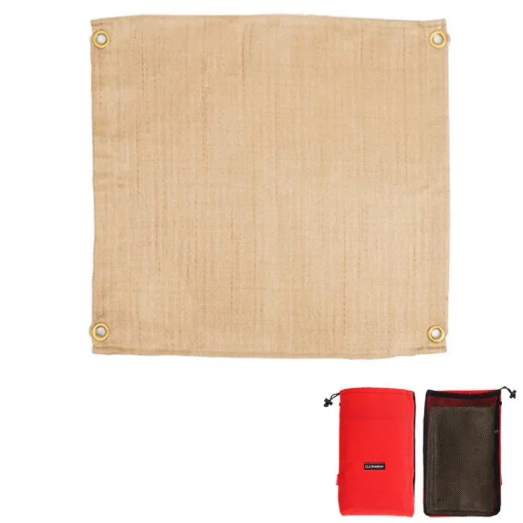 Tapis isolant thermique pour barbecue de pique-nique CLS Tissu ignifuge en fibre de verre Petit (46x44 cm), Petit (46x44 cm), M (80x60 cm), Large (100x80 cm)