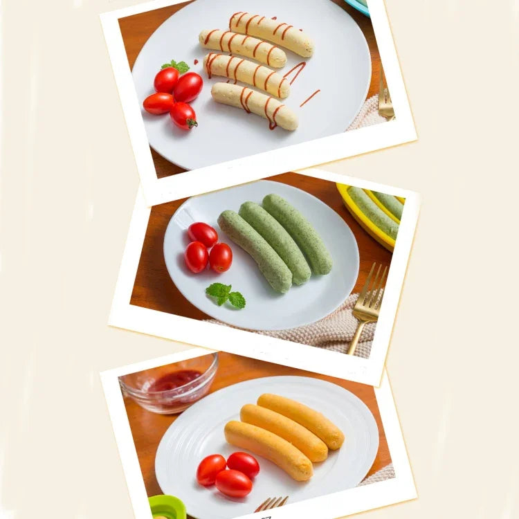 Moule à saucisse rond en silicone de qualité alimentaire, moule à pâtisserie, moule à hot dog fait maison DIY, livraison couleur aléatoire, Moule à hot dog DIY