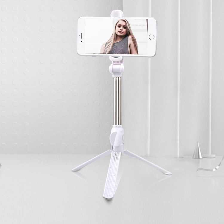 Trépied Bluetooth, perche à selfie, support téléphone portable pour live, noir, blanc, rose