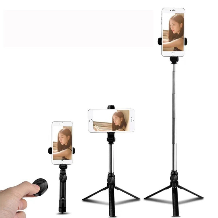 Trépied Bluetooth, perche à selfie, support téléphone portable pour live, noir, blanc, rose