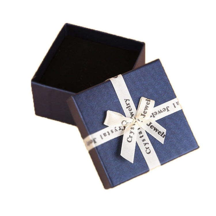 Boîte cadeau à bijoux 10 pièces avec nœud, boîte d'emballage à bijoux carrée en papier, 8x8x4.5cm, 9x9x4cm, 6.2x6.2cm, 8x8x3.5cm