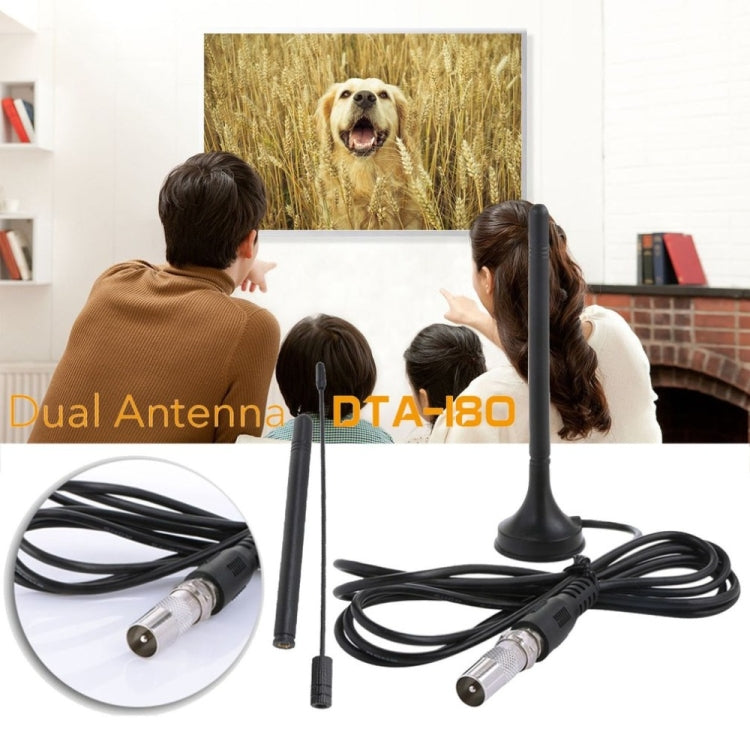 Antenne radio FM domestique Amplificateur de signal TV DTMB Antenne de voiture DVB-T/T2, TV mâle, TV mâle vers femelle