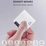 Interrupteur intelligent WIFI Sonoff MINIR2 à double commande, pièces de modification DIY petites
