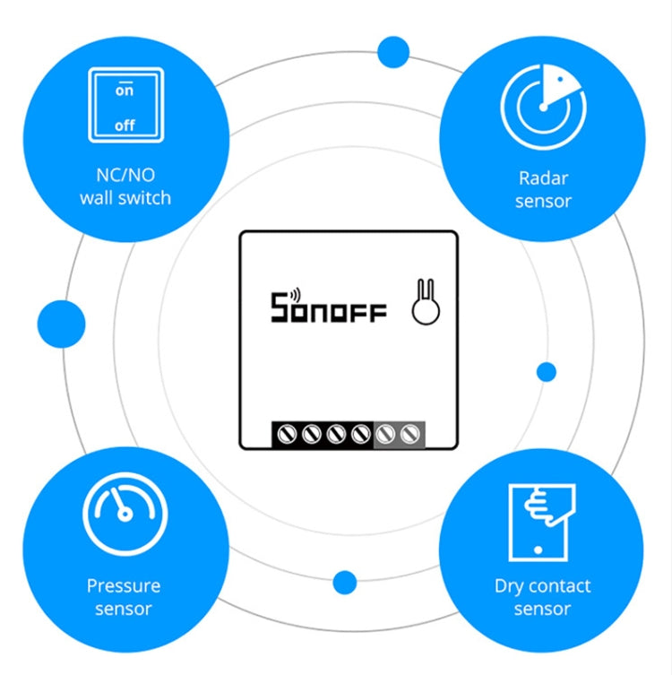 Interrupteur intelligent WIFI Sonoff MINIR2 à double commande, pièces de modification DIY petites