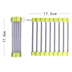 MS-202 Tapis de cuisson antidérapant et anti-brûlure en acier inoxydable pour cuisine à la maison, tapis isolant pliable pour casserole, livraison de couleur aléatoire, MS-202 couleur aléatoire
