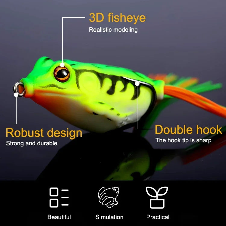 Leurre de Pêche Bionique Grenouille, 5,5 cm/12g