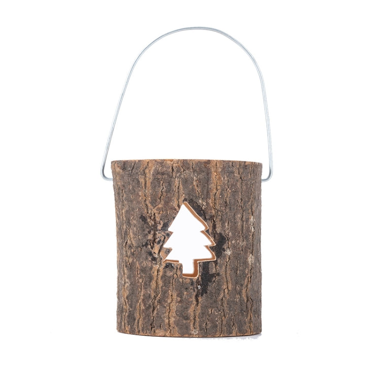 120211 Bougeoir Lampe d'Ambiance de la Saint-Valentin Décoration de Café Décoration de Fête à Domicile Tasse Bougie en Bois Cire de Thé, Flocon de Neige, Pin, Cinq Étoiles, Amour