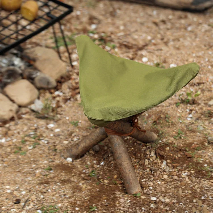 Toile imperméable de tabouret portable triangulaire de camping en plein air