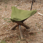 Toile imperméable de tabouret portable triangulaire de camping en plein air