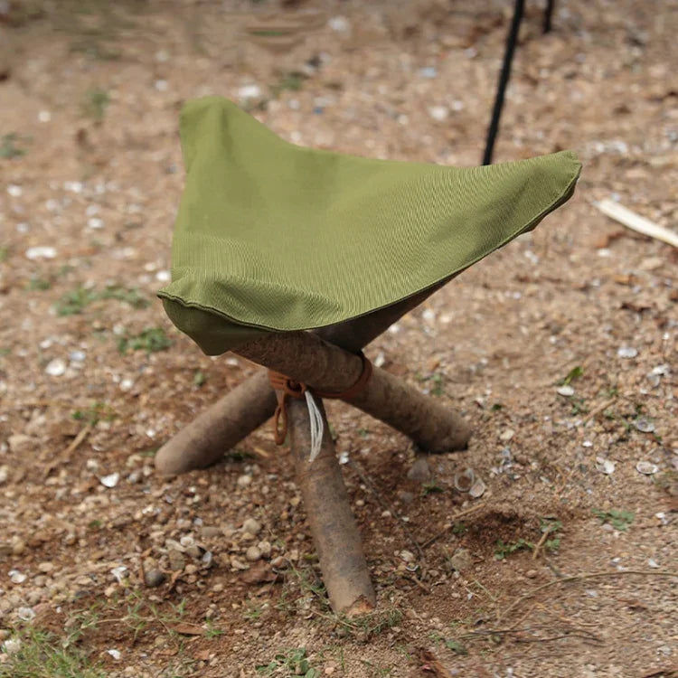 Toile imperméable de tabouret portable triangulaire de camping en plein air