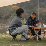 Toile imperméable de tabouret portable triangulaire de camping en plein air