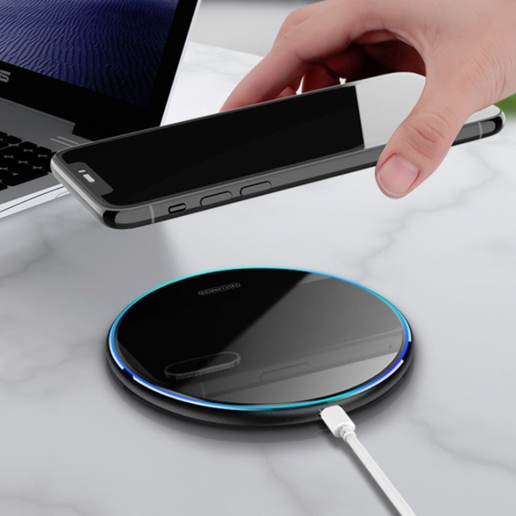 Chargeur sans fil rond en acrylique QI 15W X8
