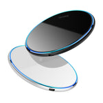 Chargeur sans fil rond en acrylique QI 15W X8