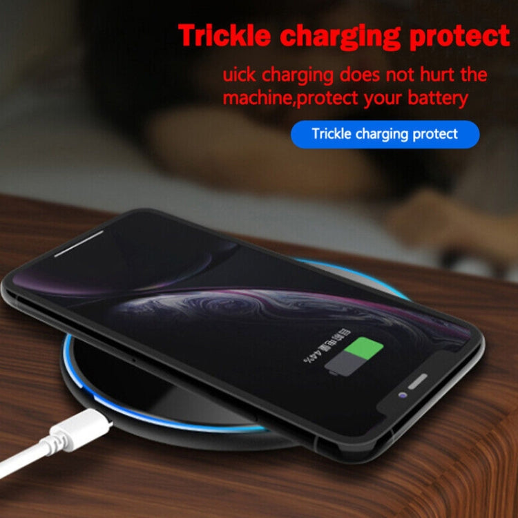 Chargeur sans fil rond en acrylique QI 15W X8