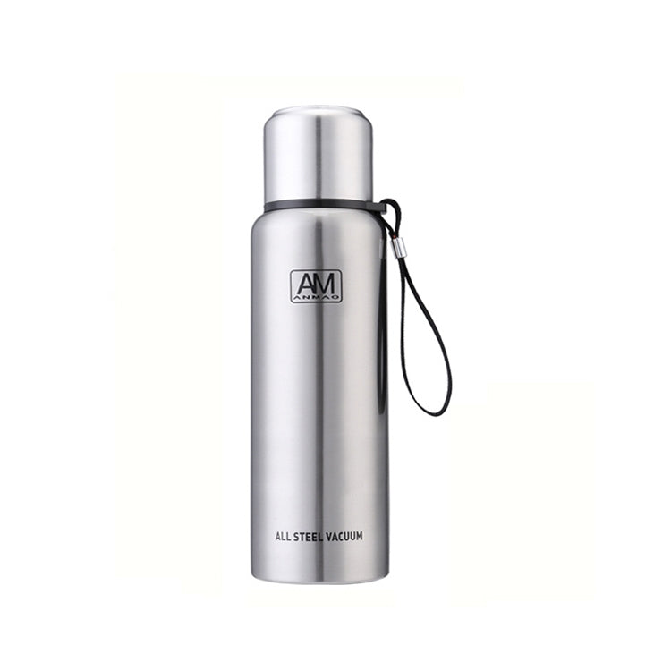 Tasse isotherme en acier inoxydable 304, grande capacité, pour le sport, voyage en extérieur, 500 ml, 750 ml, 1000 ml, 1500 ml