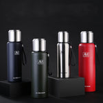 Tasse isotherme en acier inoxydable 304, grande capacité, pour le sport, voyage en extérieur, 500 ml, 750 ml, 1000 ml, 1500 ml