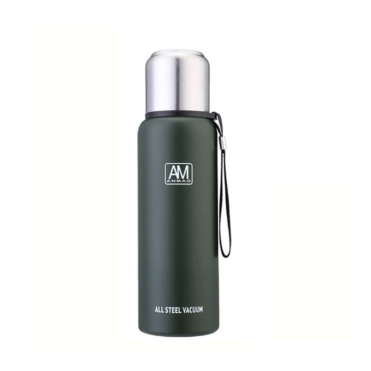 Tasse isotherme en acier inoxydable 304, grande capacité, pour le sport, voyage en extérieur, 500 ml, 750 ml, 1000 ml, 1500 ml
