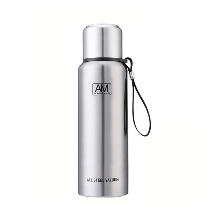 Tasse isotherme en acier inoxydable 304, grande capacité, pour le sport, voyage en extérieur, 500 ml, 750 ml, 1000 ml, 1500 ml