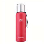 Tasse isotherme en acier inoxydable 304, grande capacité, pour le sport, voyage en extérieur, 500 ml, 750 ml, 1000 ml, 1500 ml