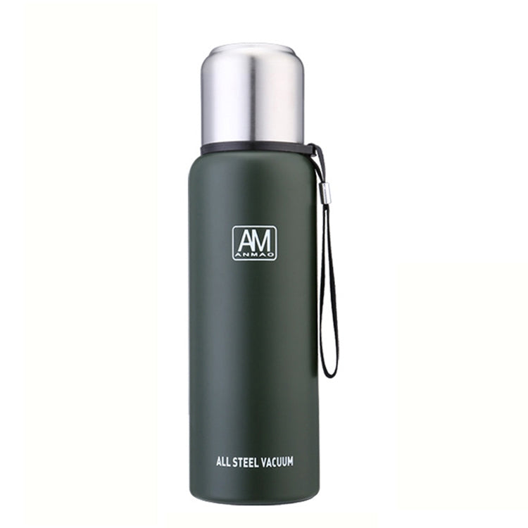Tasse isotherme en acier inoxydable 304, grande capacité, pour le sport, voyage en extérieur, 500 ml, 750 ml, 1000 ml, 1500 ml