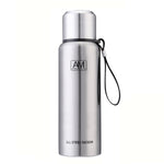 Tasse isotherme en acier inoxydable 304, grande capacité, pour le sport, voyage en extérieur, 500 ml, 750 ml, 1000 ml, 1500 ml