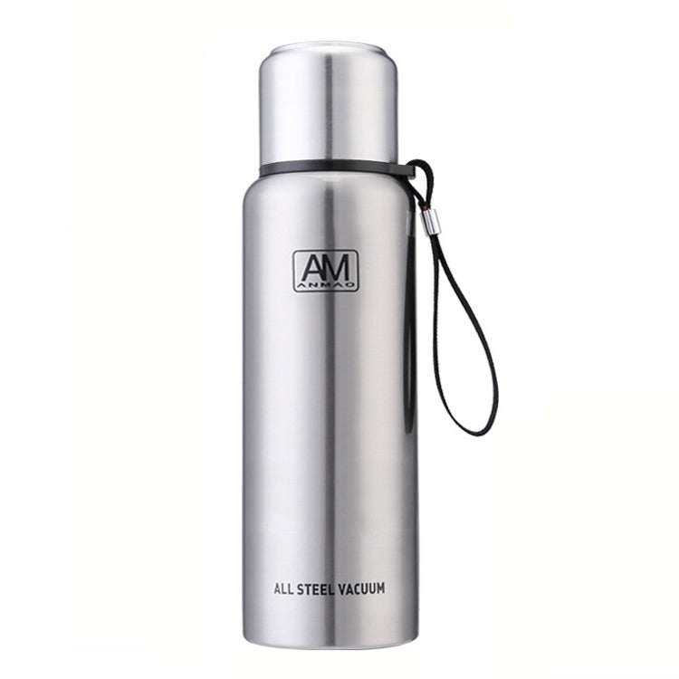 Tasse isotherme en acier inoxydable 304, grande capacité, pour le sport, voyage en extérieur, 500 ml, 750 ml, 1000 ml, 1500 ml