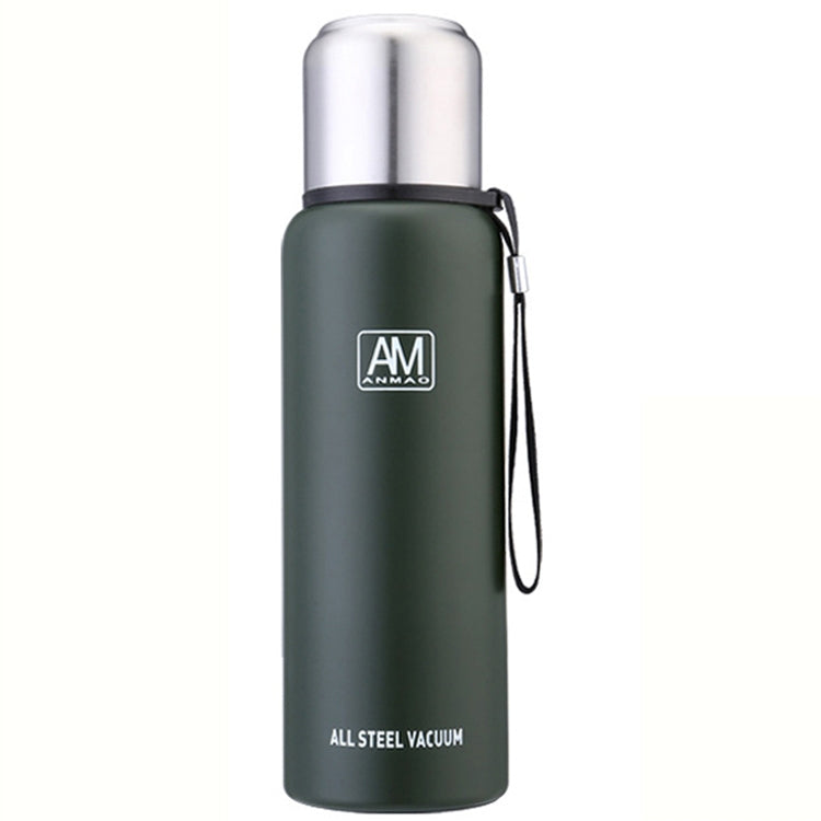 Tasse isotherme en acier inoxydable 304, grande capacité, pour le sport, voyage en extérieur, 500 ml, 750 ml, 1000 ml, 1500 ml