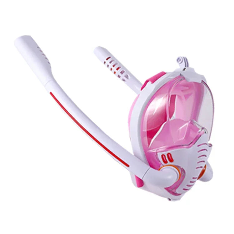 Masque de plongée en apnée double tube en silicone, étanche, pour adultes, tailles S/M et L/XL.