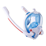 Masque de plongée en apnée double tube en silicone, étanche, pour adultes, tailles S/M et L/XL.