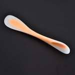 Spatule en silicone multifonctionnelle double-tête double-usage, cuillère translucide pour la pâtisserie, livraison couleur aléatoire