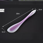 Spatule en silicone multifonctionnelle double-tête double-usage, cuillère translucide pour la pâtisserie, livraison couleur aléatoire