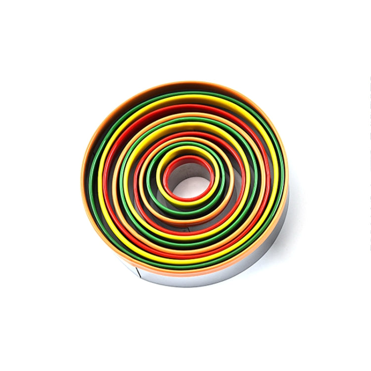 Kit de 12 emporte-pièces en acier inoxydable pour biscuits, emporte-pièces ronds pour fondants, moule à gâteau (12 en 1)