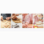 Kit de 12 emporte-pièces en acier inoxydable pour biscuits, emporte-pièces ronds pour fondants, moule à gâteau (12 en 1)
