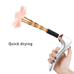 Machine de nettoyage de brosses de maquillage électrique Sèche-brosses de maquillage automatique, rechargeable par USB, Blanc, Noir