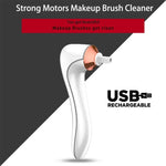 Machine de nettoyage de brosses de maquillage électrique Sèche-brosses de maquillage automatique, rechargeable par USB, Blanc, Noir