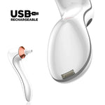 Machine de nettoyage de brosses de maquillage électrique Sèche-brosses de maquillage automatique, rechargeable par USB, Blanc, Noir