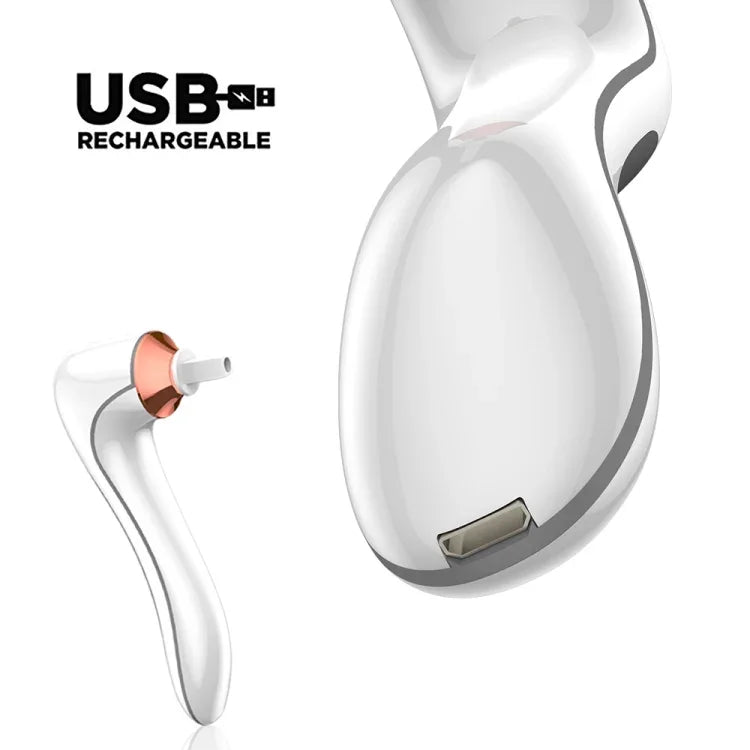 Machine de nettoyage de brosses de maquillage électrique Sèche-brosses de maquillage automatique, rechargeable par USB, Blanc, Noir
