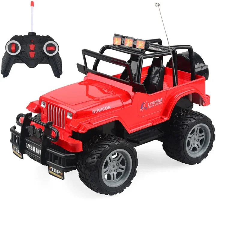 Voiture télécommandée électrique pour enfants (modèle réduit 1:18, SUV rouge 6061)