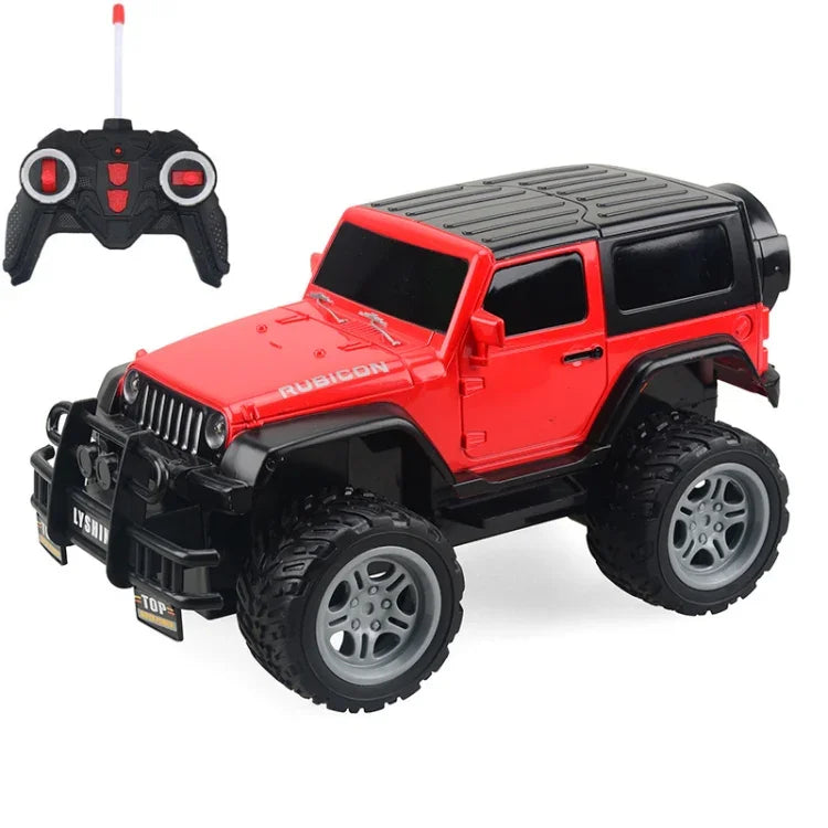 Voiture télécommandée électrique pour enfants (modèle réduit 1:18, SUV rouge 6061)