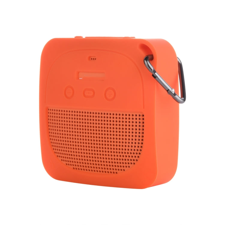 Housse de protection en silicone anti-chute pour stockage audio pour Bose Soundlink Micro, Coque silicone Gris foncé, Coque silicone Orange
