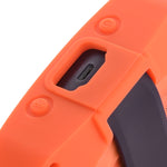 Housse de protection en silicone anti-chute pour stockage audio pour Bose Soundlink Micro, Coque silicone Gris foncé, Coque silicone Orange