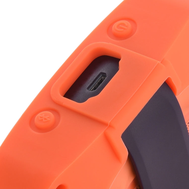 Housse de protection en silicone anti-chute pour stockage audio pour Bose Soundlink Micro, Coque silicone Gris foncé, Coque silicone Orange